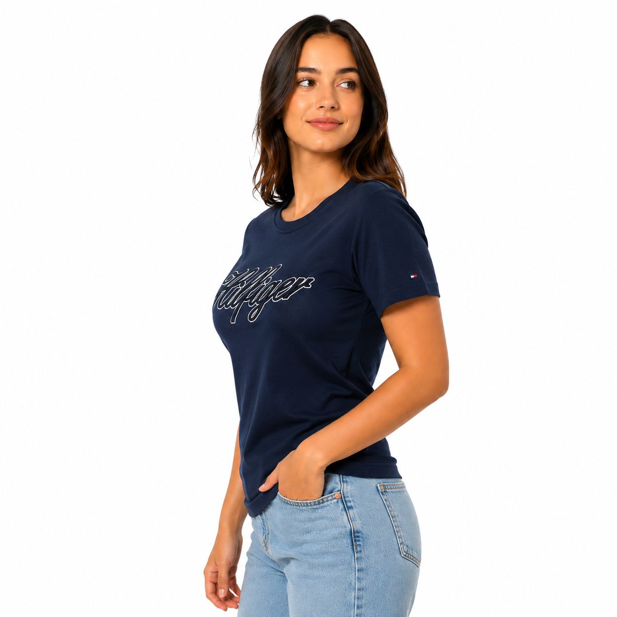 Tommy Hilfiger Script Hilfiger Logo T-Shirt