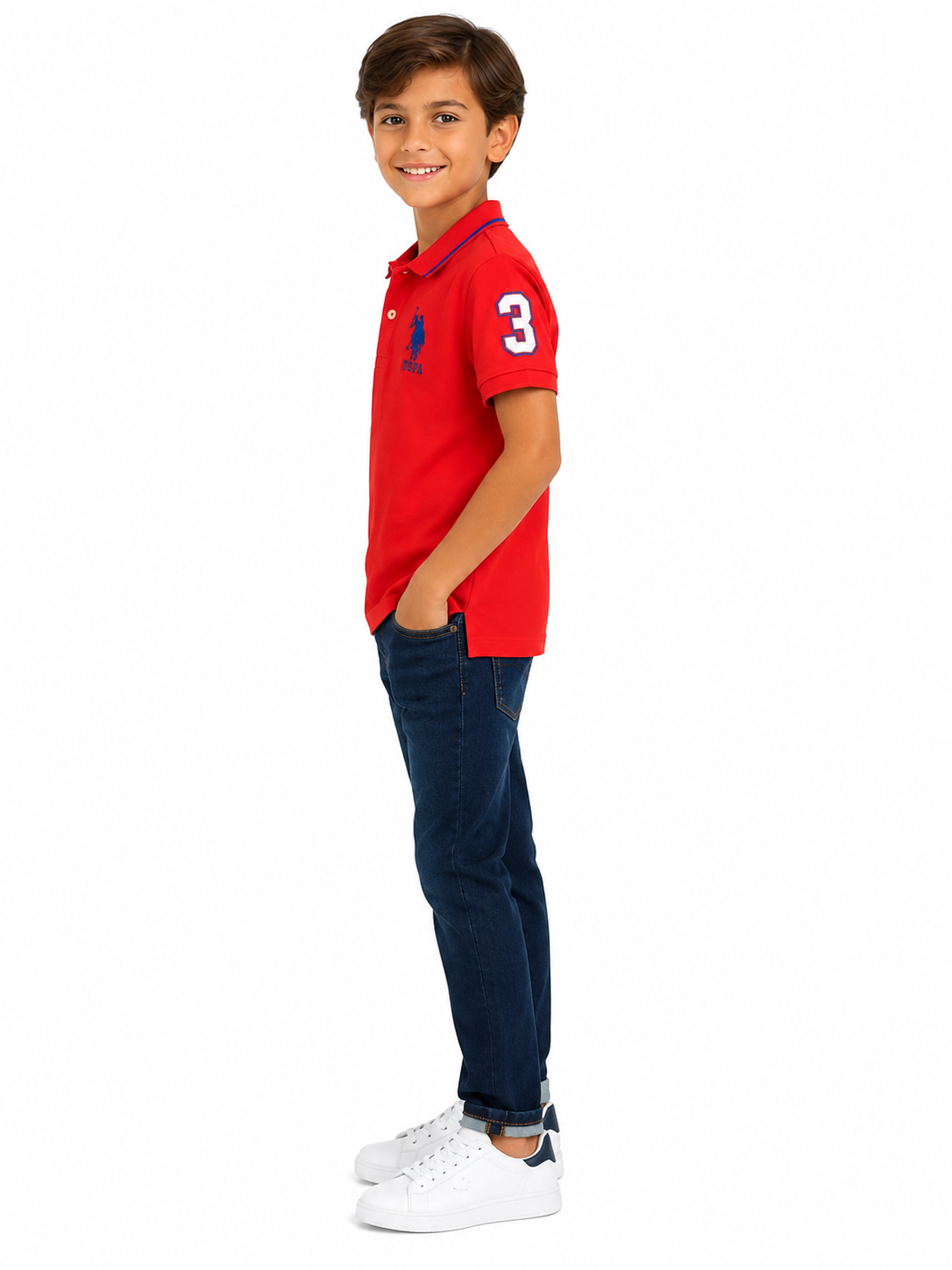 U.S. POLO ASSN- Boys Piqué Polo Shirt