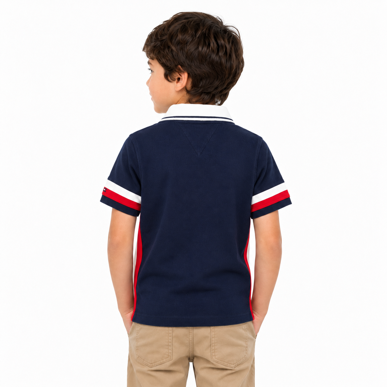 Tommy Hilfiger Boys' Adaptive Polo Shirt with Magnetic Buttons