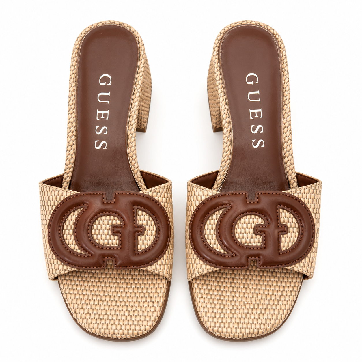 Guess Slip-on block heeled sandals Cerrina