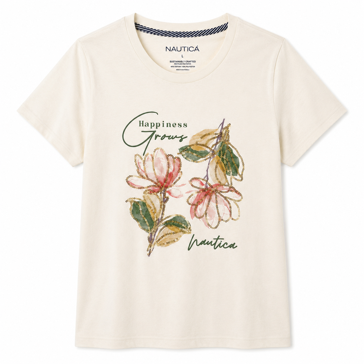 Nautica round neck graphic t-shirt