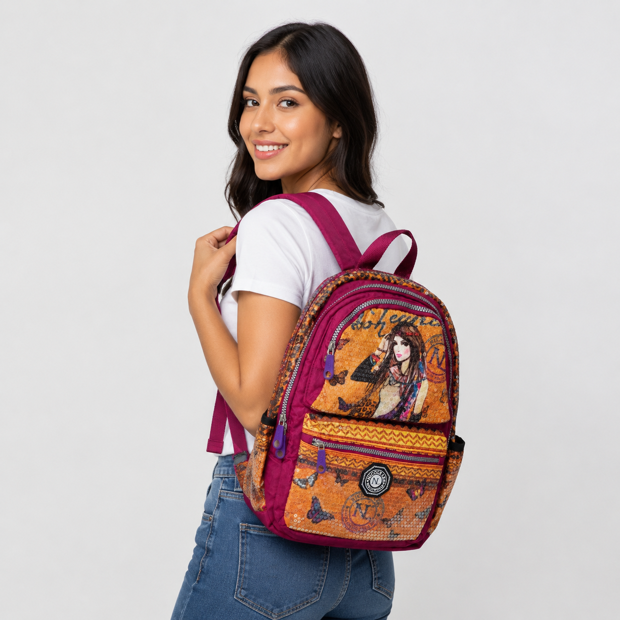 Nicole Lee Hollywood Boho Girl Backpack