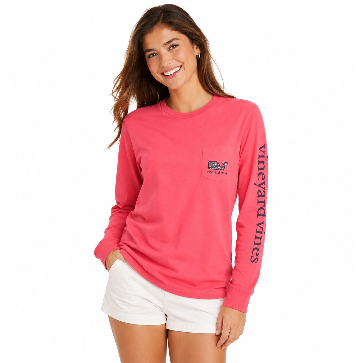 Vineyard Vines LS Fall Multi Icons T-Shirt