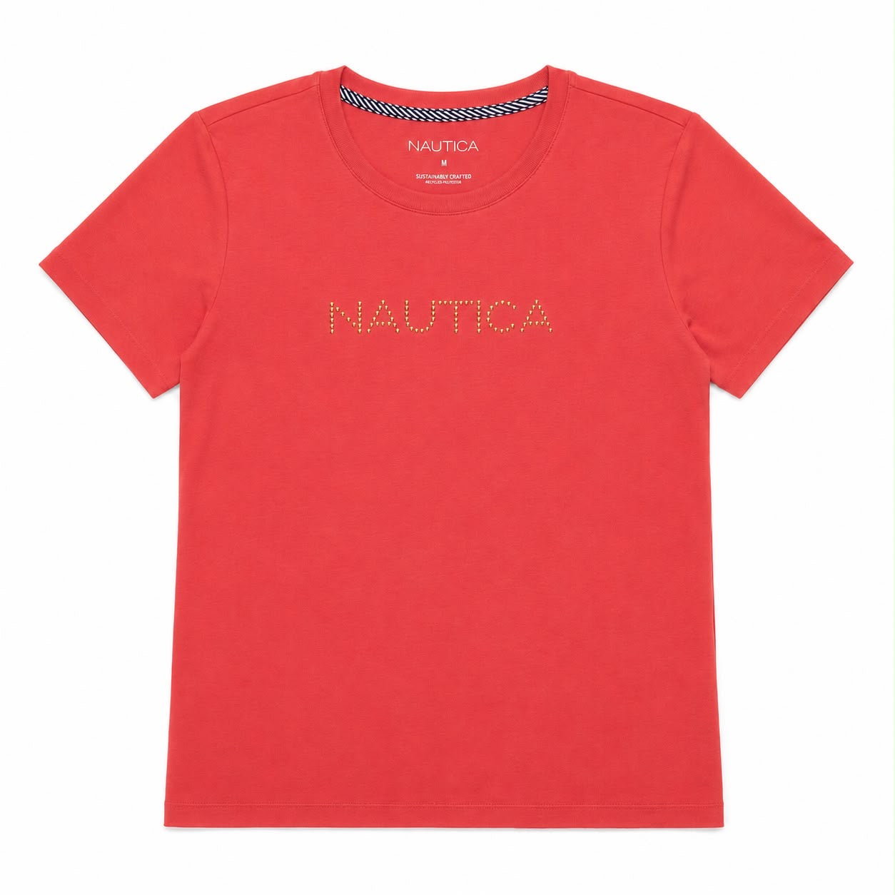 Nautica Studded Logo Crewneck T-Shirt