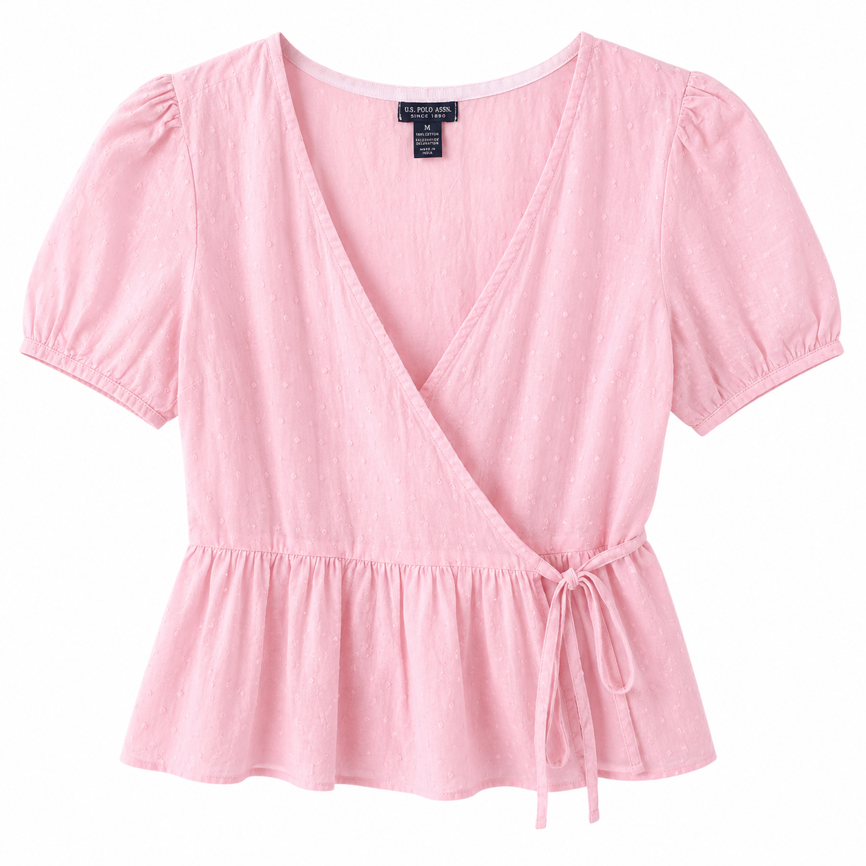 Us Polo Assn blouse Short Sleeve Surplice Top from the brand ⁠