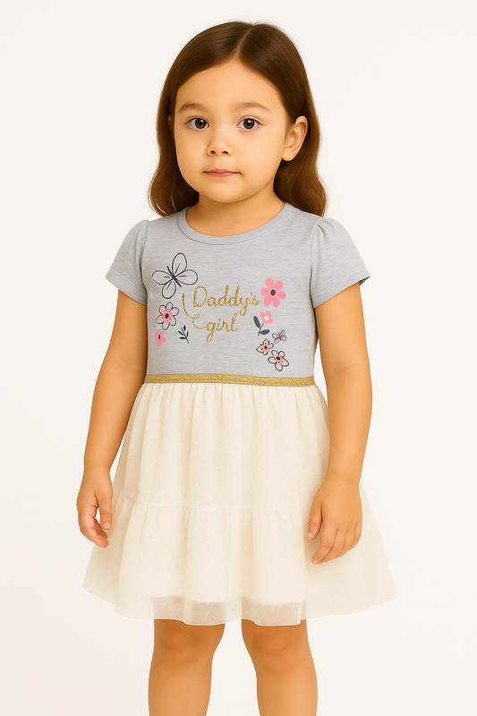Young Hearts Toddler Girl Foil Yummy Tutu Dress