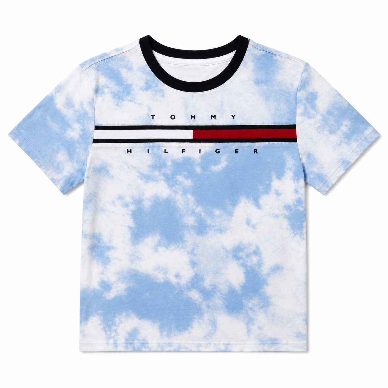 Tommy Hilfiger Kids' Tie-Dye Flag Logo T-Shirt
