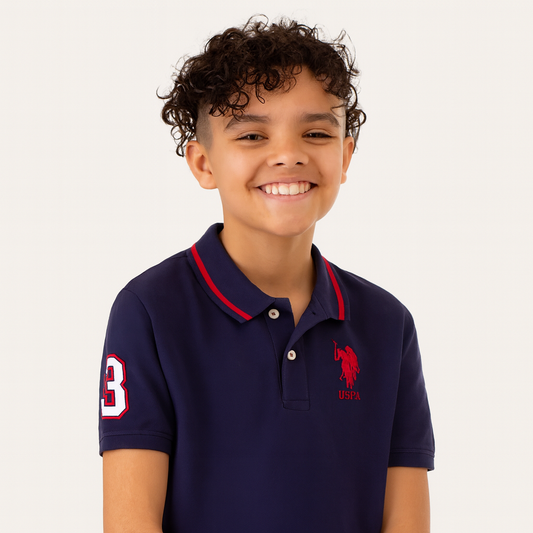 US Polo Assn Boys Pique Solif Polo Shirt