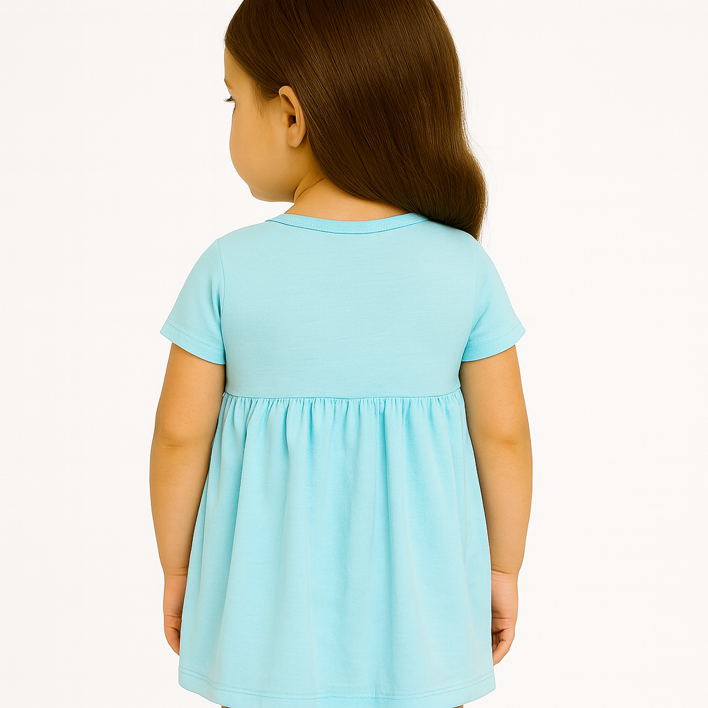 First Impressions Soft Organic Cotton Empire Short Sleeve Sundress