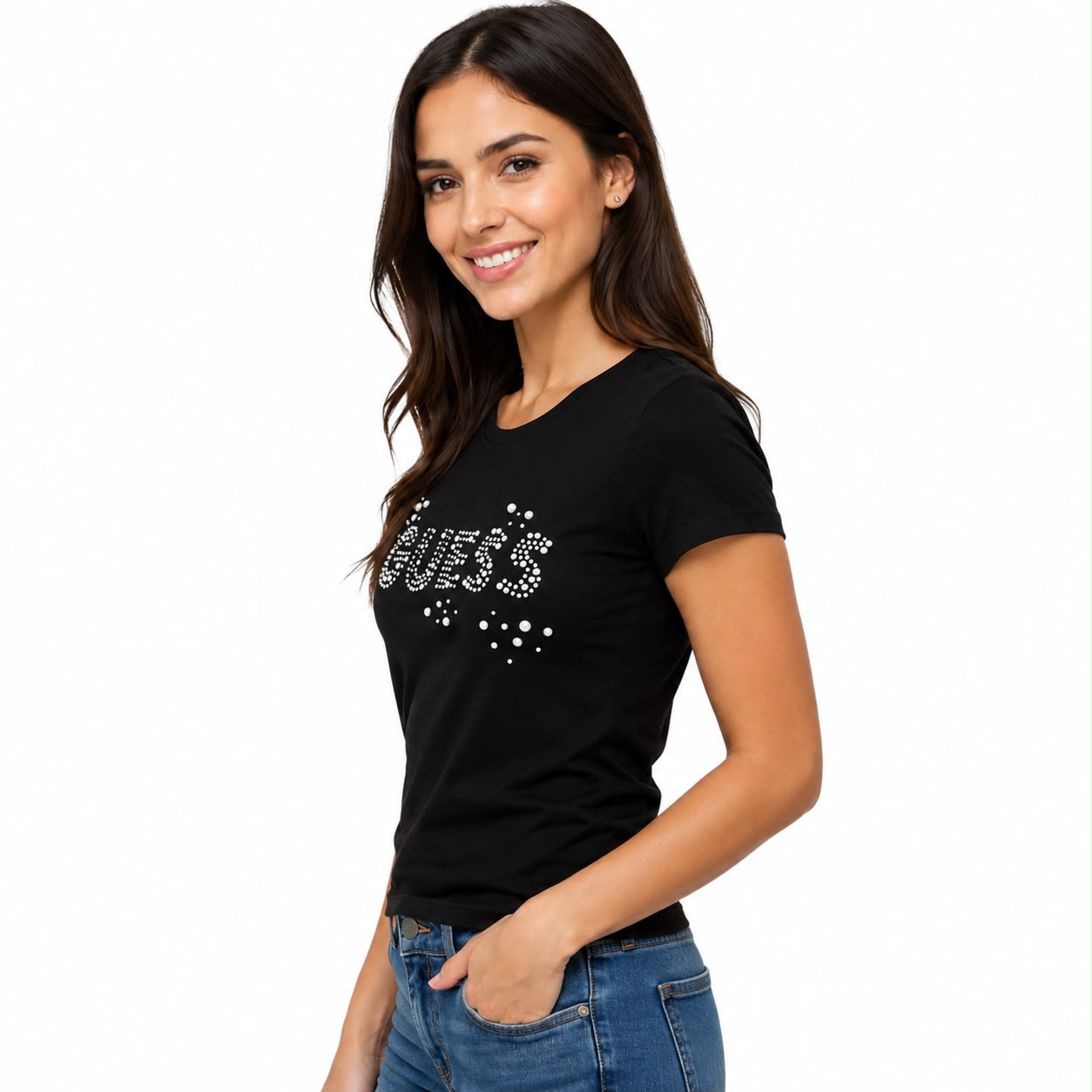 Guess Jet Black Bubble T-Shirt
