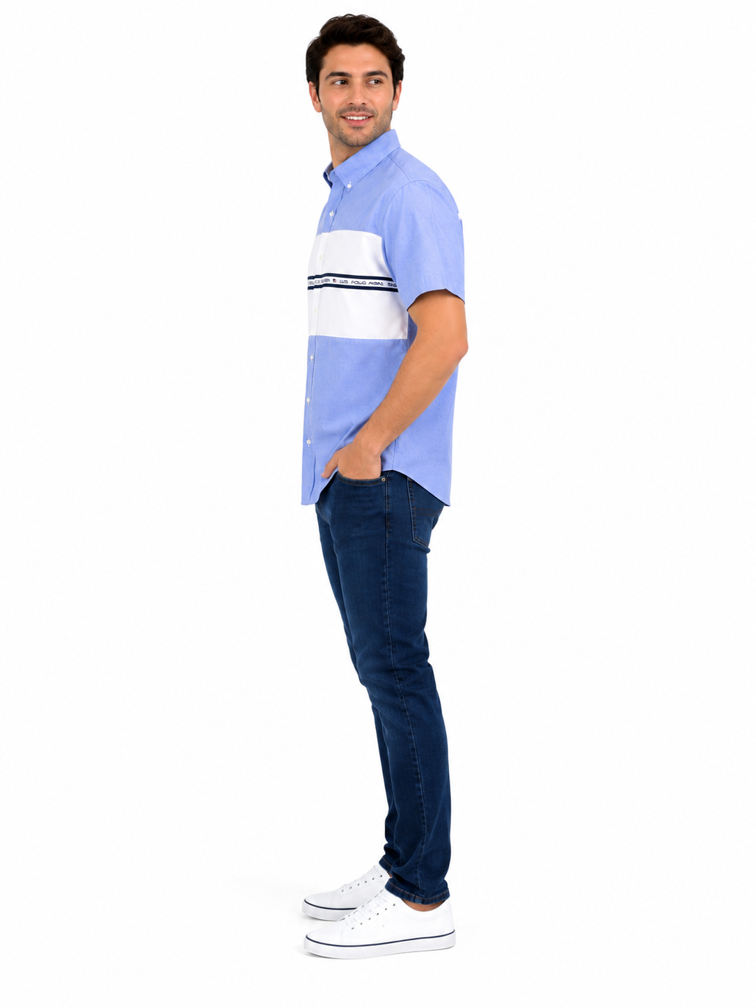 U.S. POLO ASSN-Casual button-down shirt for men