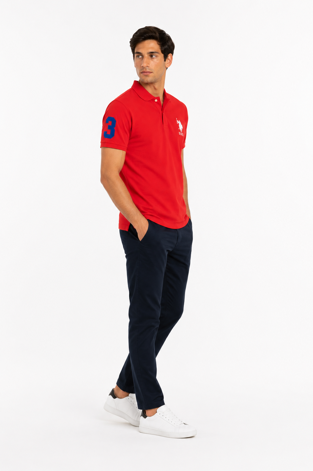 U.S. Polo Assn Men's Solid Pique Polo Shirt