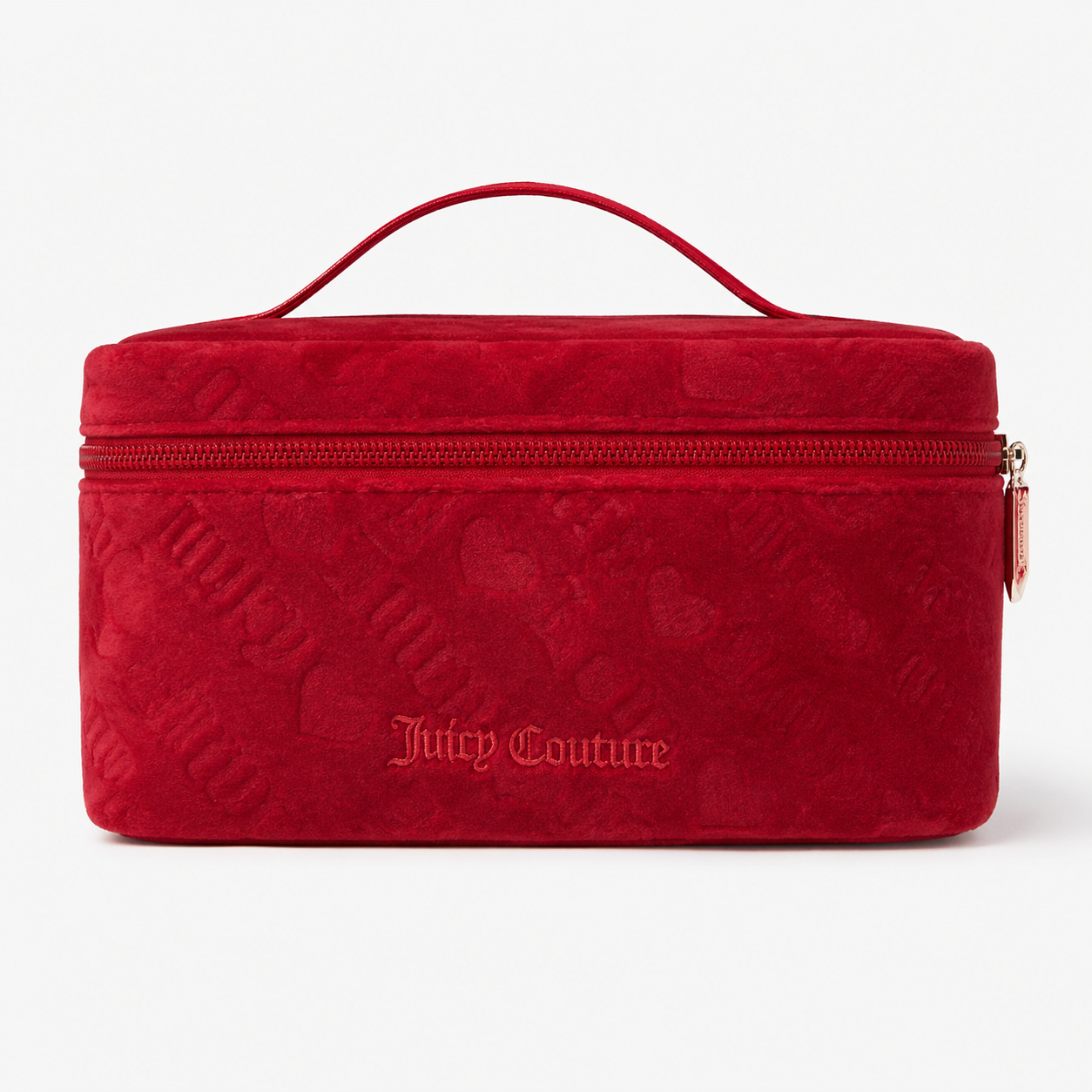 Juicy Couture Red Press Terry Train Case
