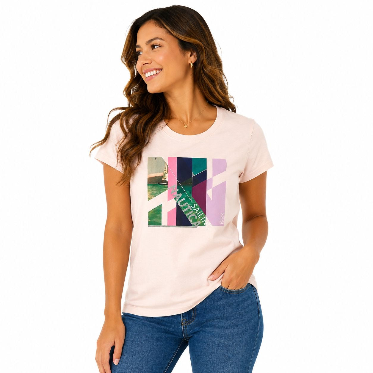 Náutica Sustainably Crafted Ocean Photo Foil Graphic T-Shirt