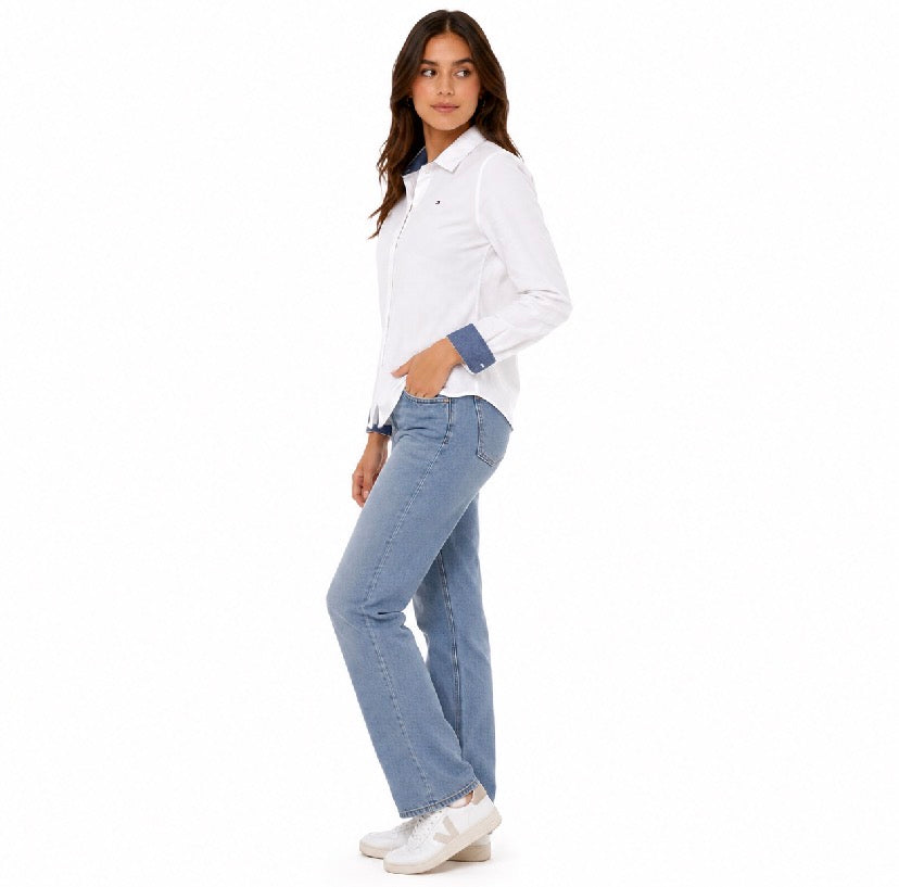 Tommy Hilfiger Stripe Stretch Oxford Regular Fit