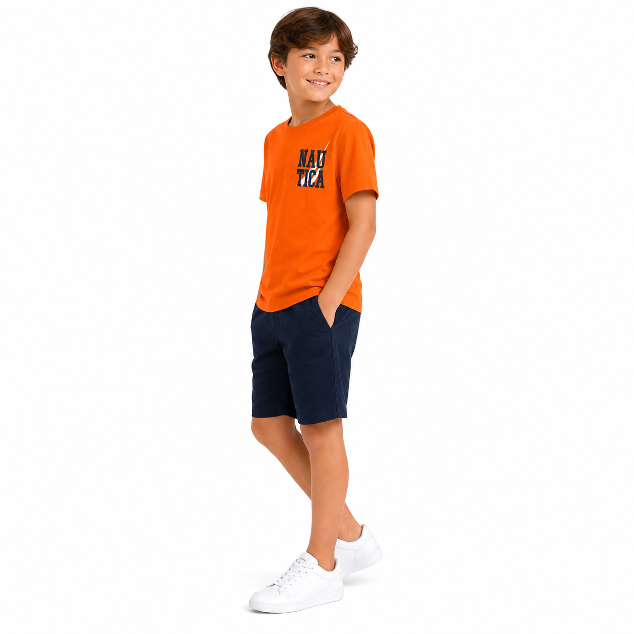 NAUTICA -Boys' Logo Graphic T-Shirt