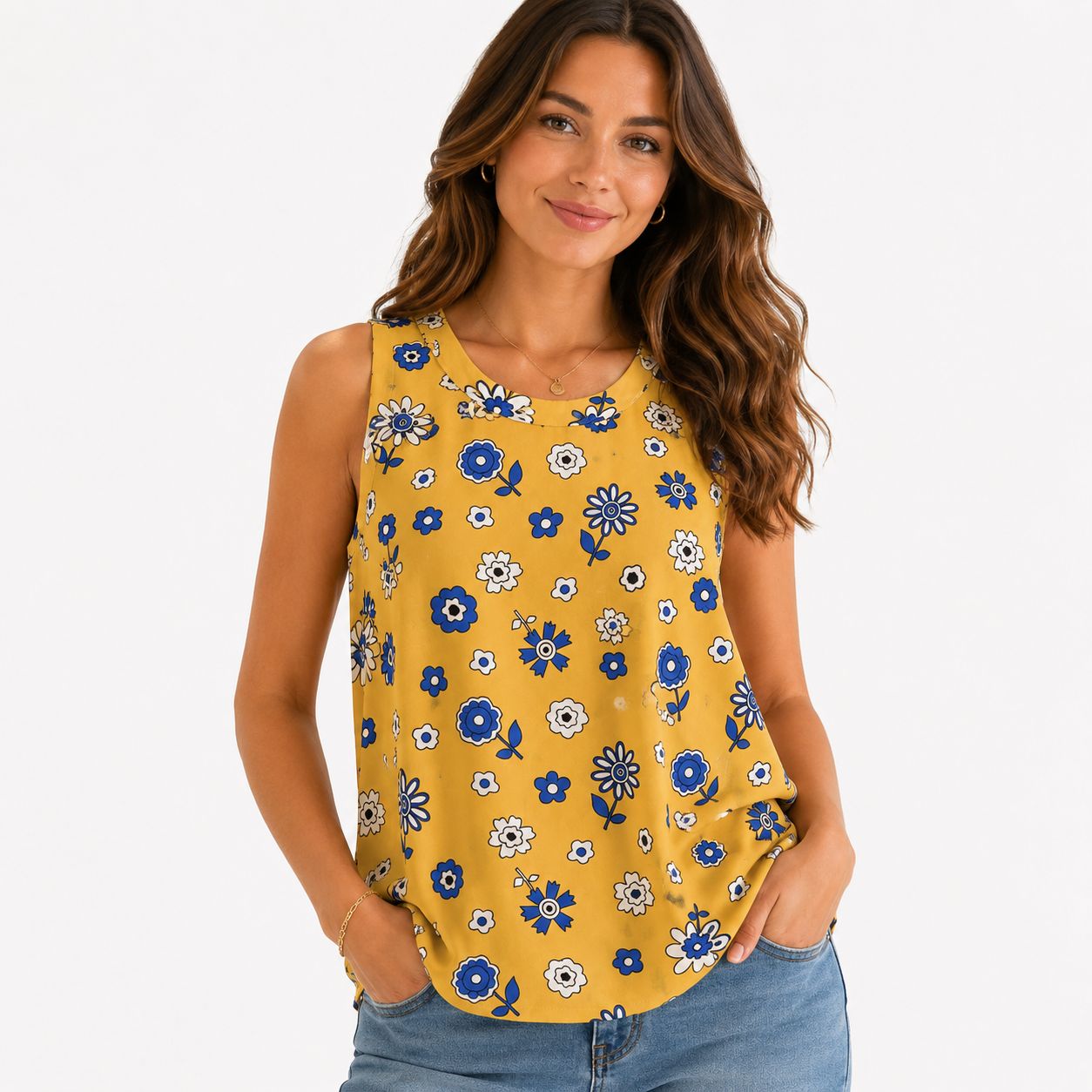 Anne Klein Sleeveless Blouse&nbsp;