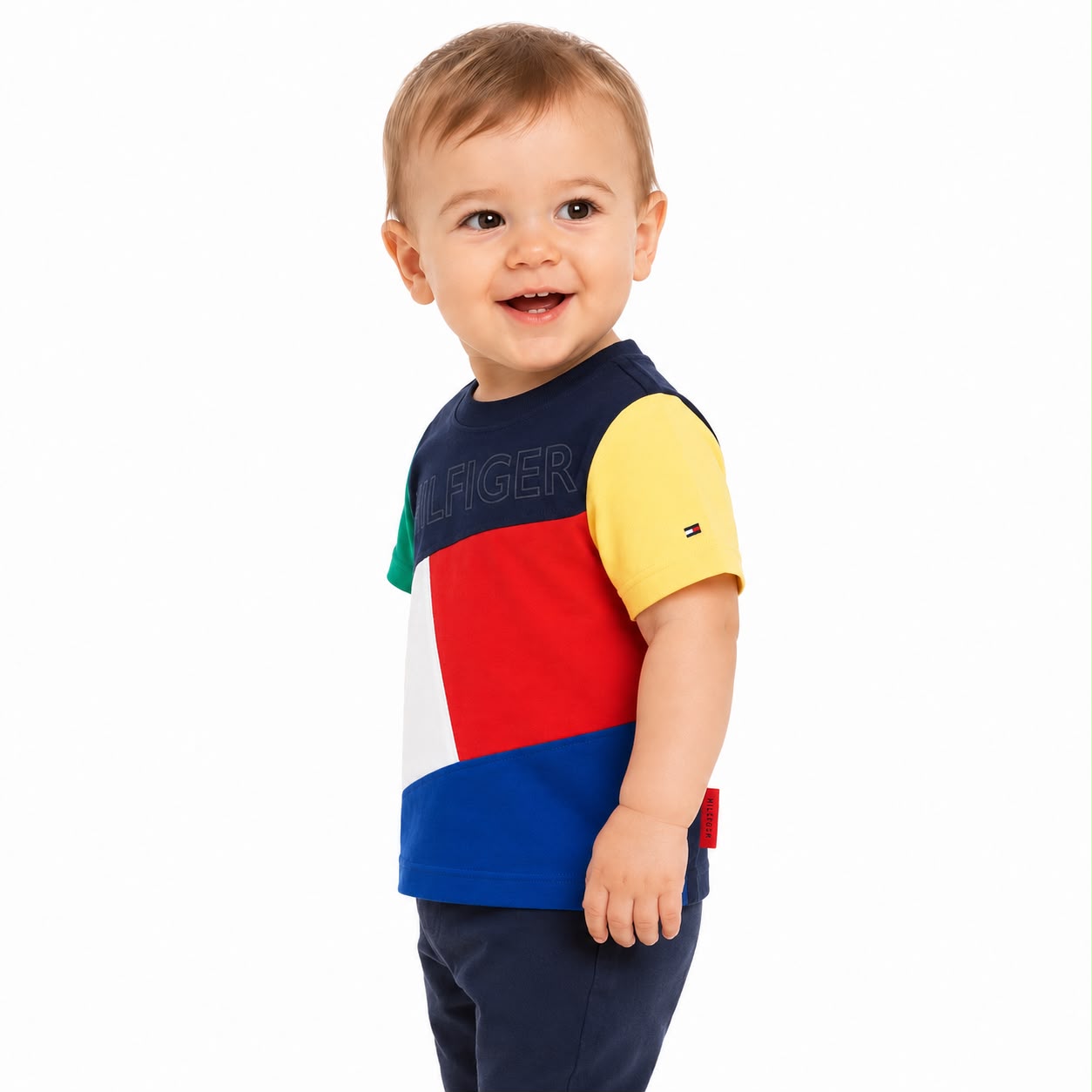 Tommy Hilfiger TOMMY ADAPTIVE Colorblock Flag T-Shirt