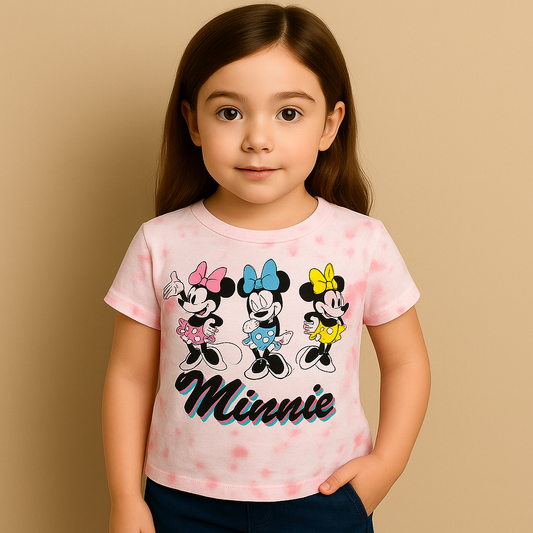 Disney Minnie Mouse Toddler Girls 4-12 Adaptive Graphic Tee