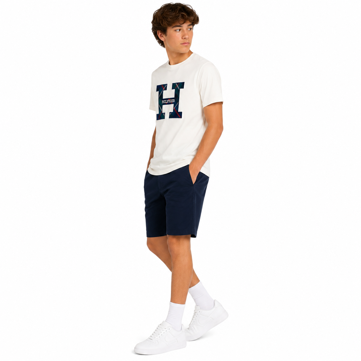 Tommy Hilfiger-Boys Embroidered Logo Regular Fit Cotton T-Shirt