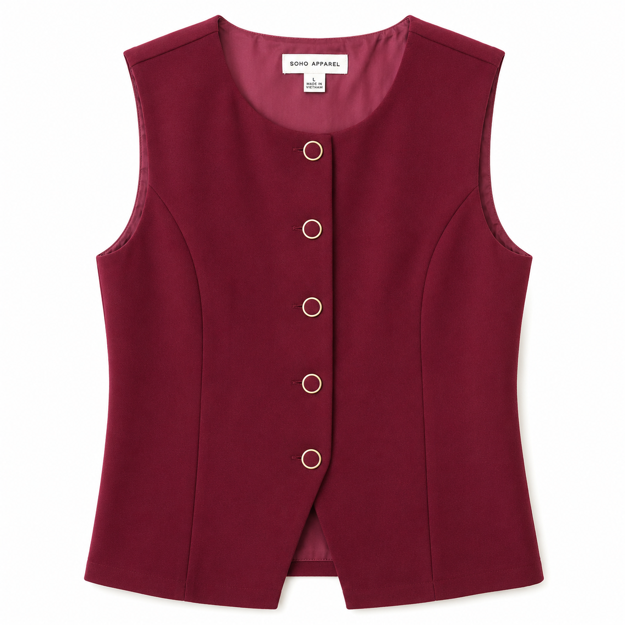 Soho Apparel wine-colored vest Women’s
