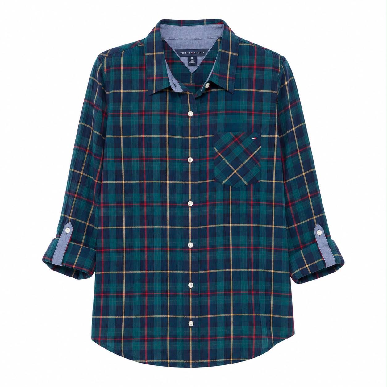 Tommy Hilfiger Plus Size Plaid Button-Front Shirt