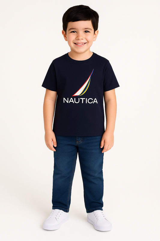 Nautica little boys' color shade t-shirt (2t-7)