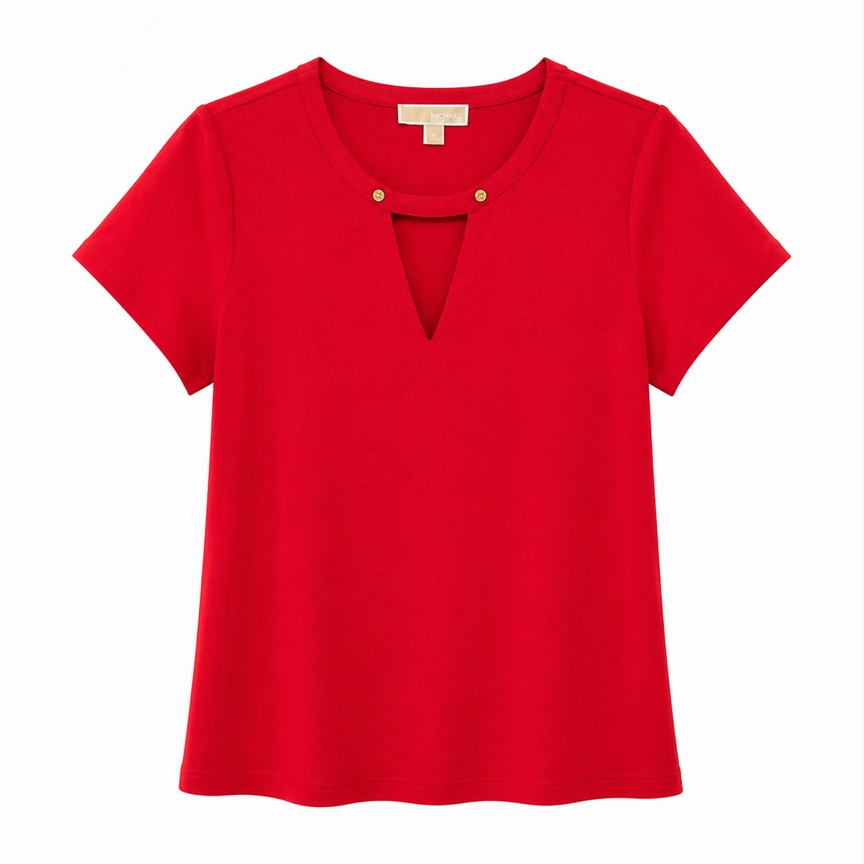 Michael Kors Women's Keyhole Crepe Blouse