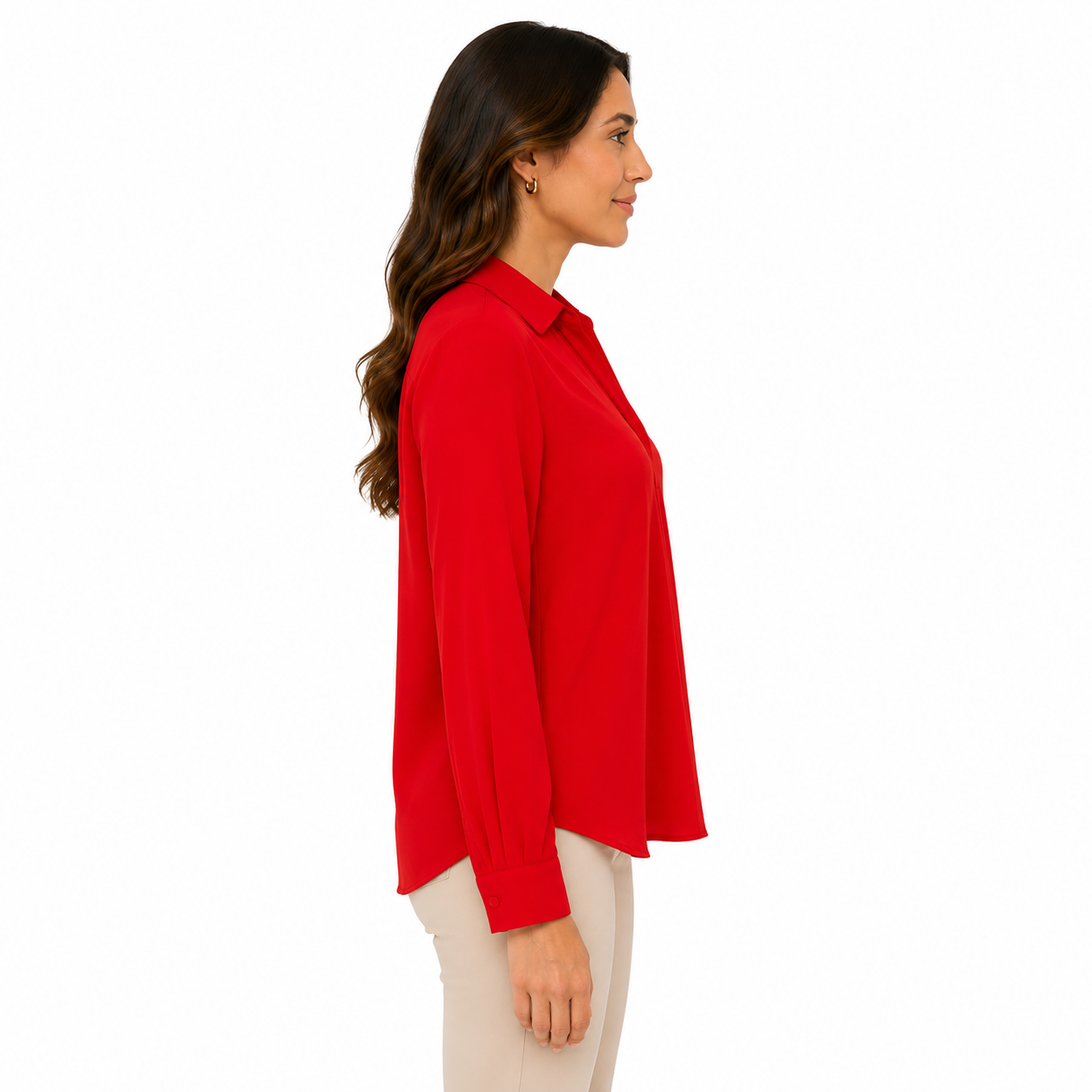 Rafaella Ladies' Red Fabric Top