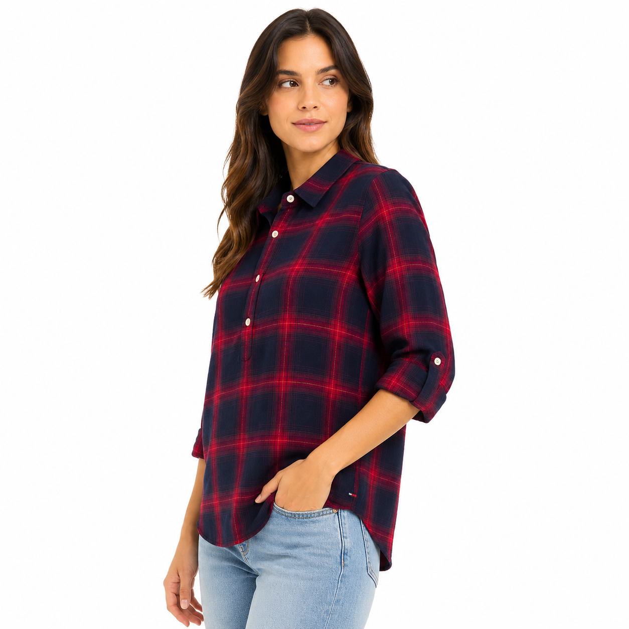 Tommy Hilfiger Plaid Popover Women’s Shirt