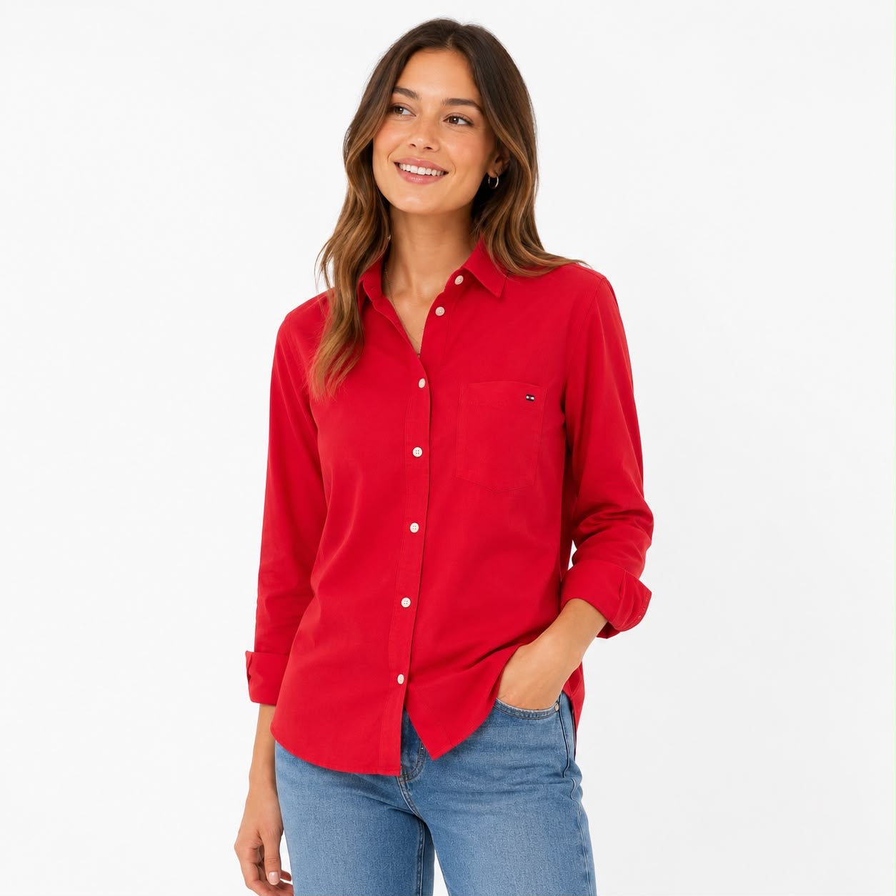 Tommy Hilfiger Women's Point-Collar Blouse