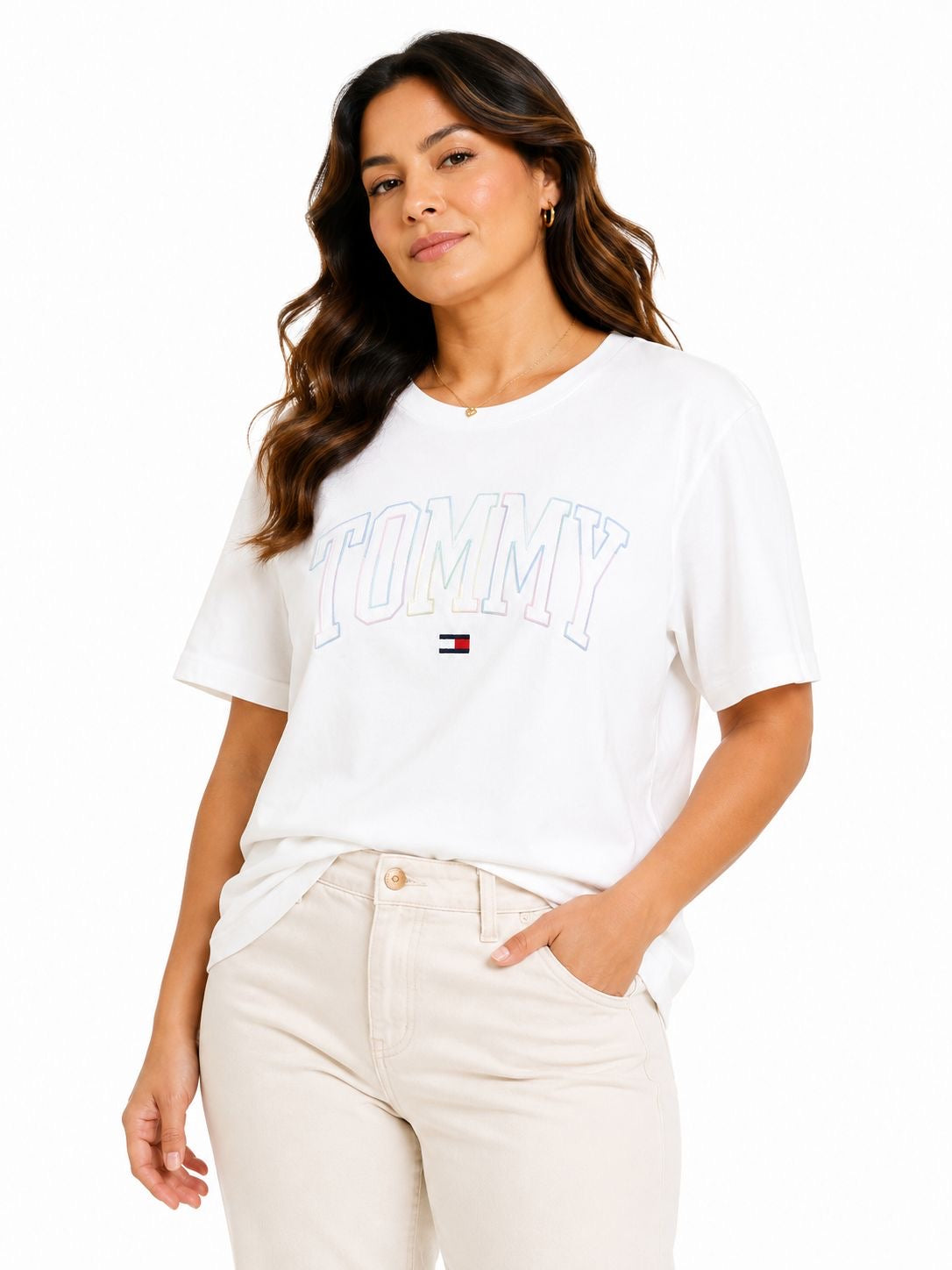 Tommy Hilfiger-Multicolor Tommy Logo T-Shirt