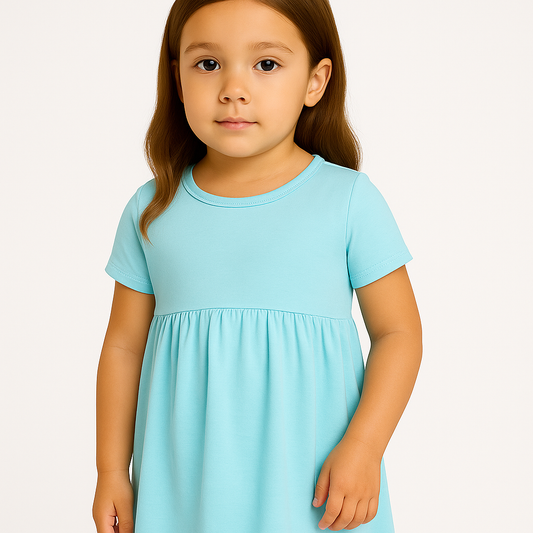 First Impressions Soft Organic Cotton Empire Short Sleeve Sundress