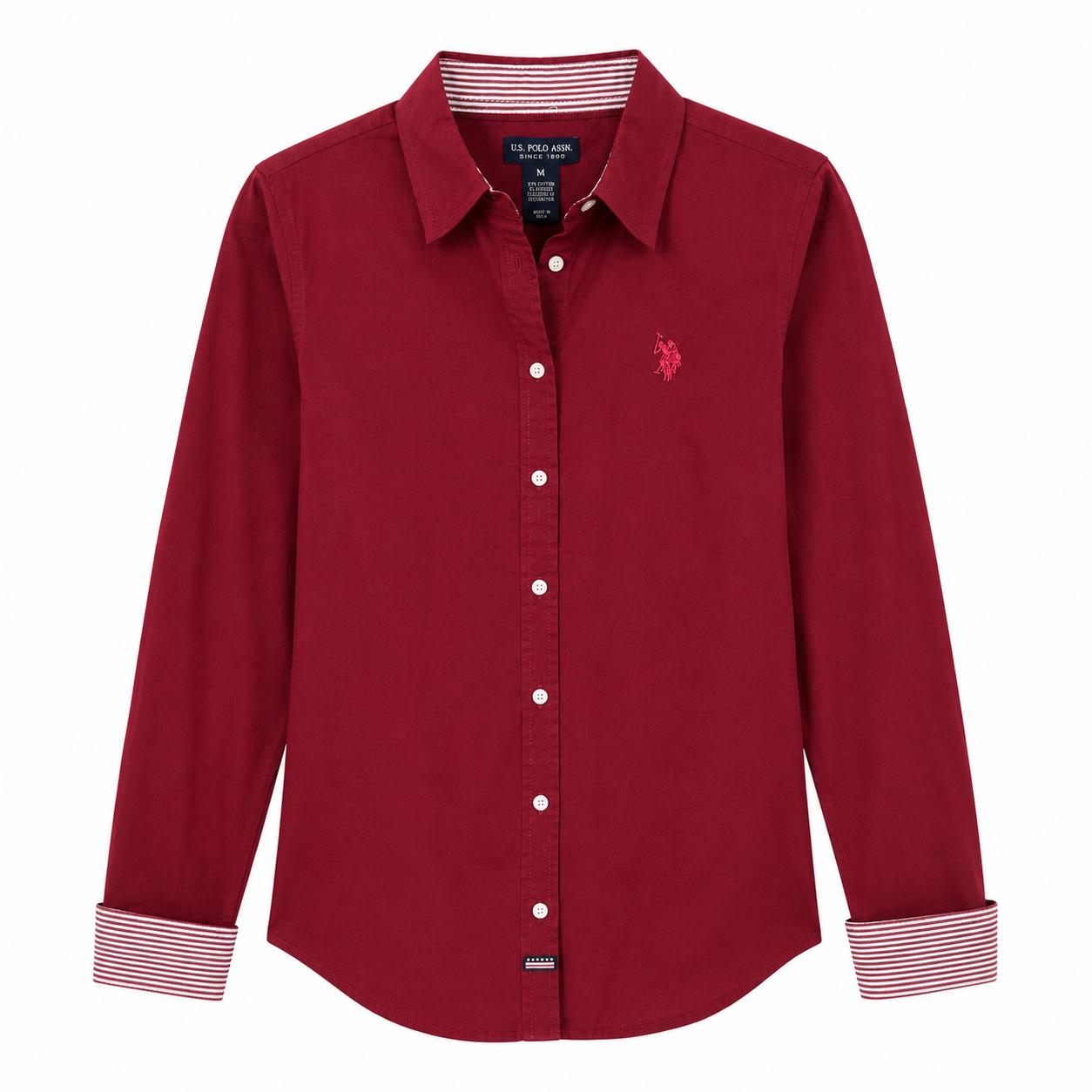 Us Polo Assn Shirt  stands out for its intense red color  Women’s