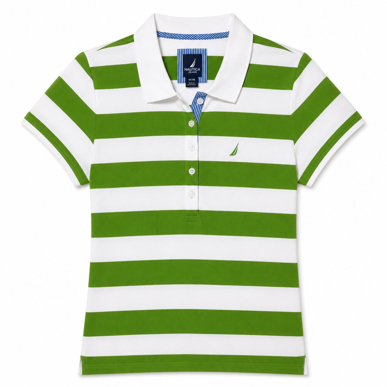 Nautica polo de rayas de 5 botones