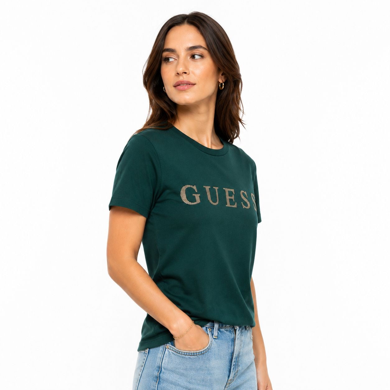 Guess Pepper Metallic Logo Tee