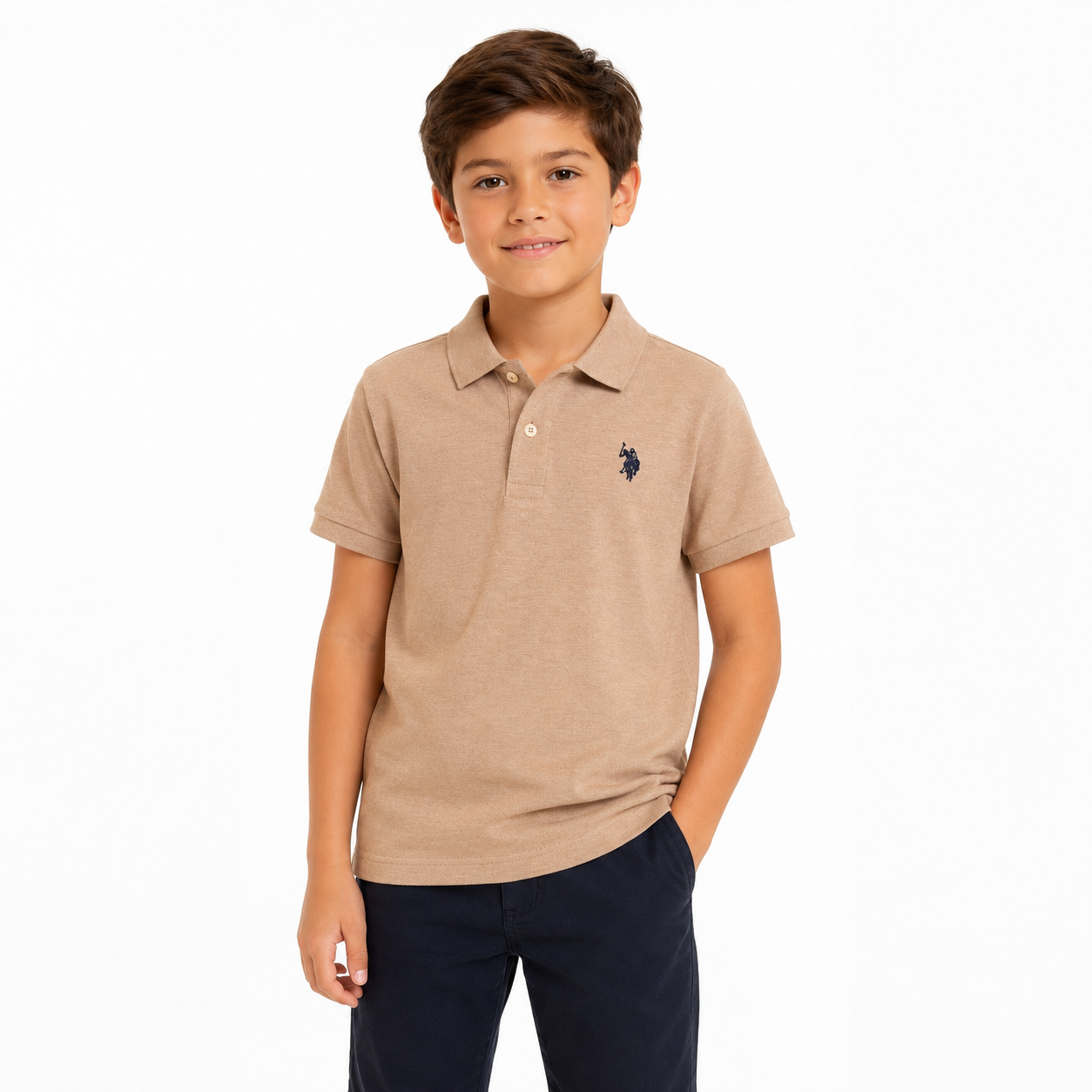 U.S. POLO ASSN- Boys Piqué Polo Shirt