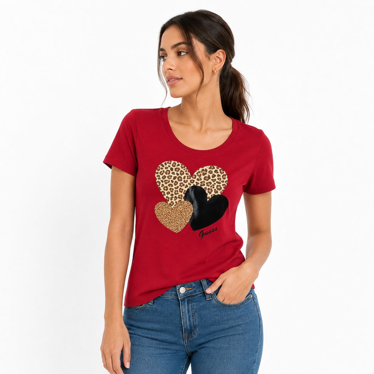 Guess Lennan Heart Tee