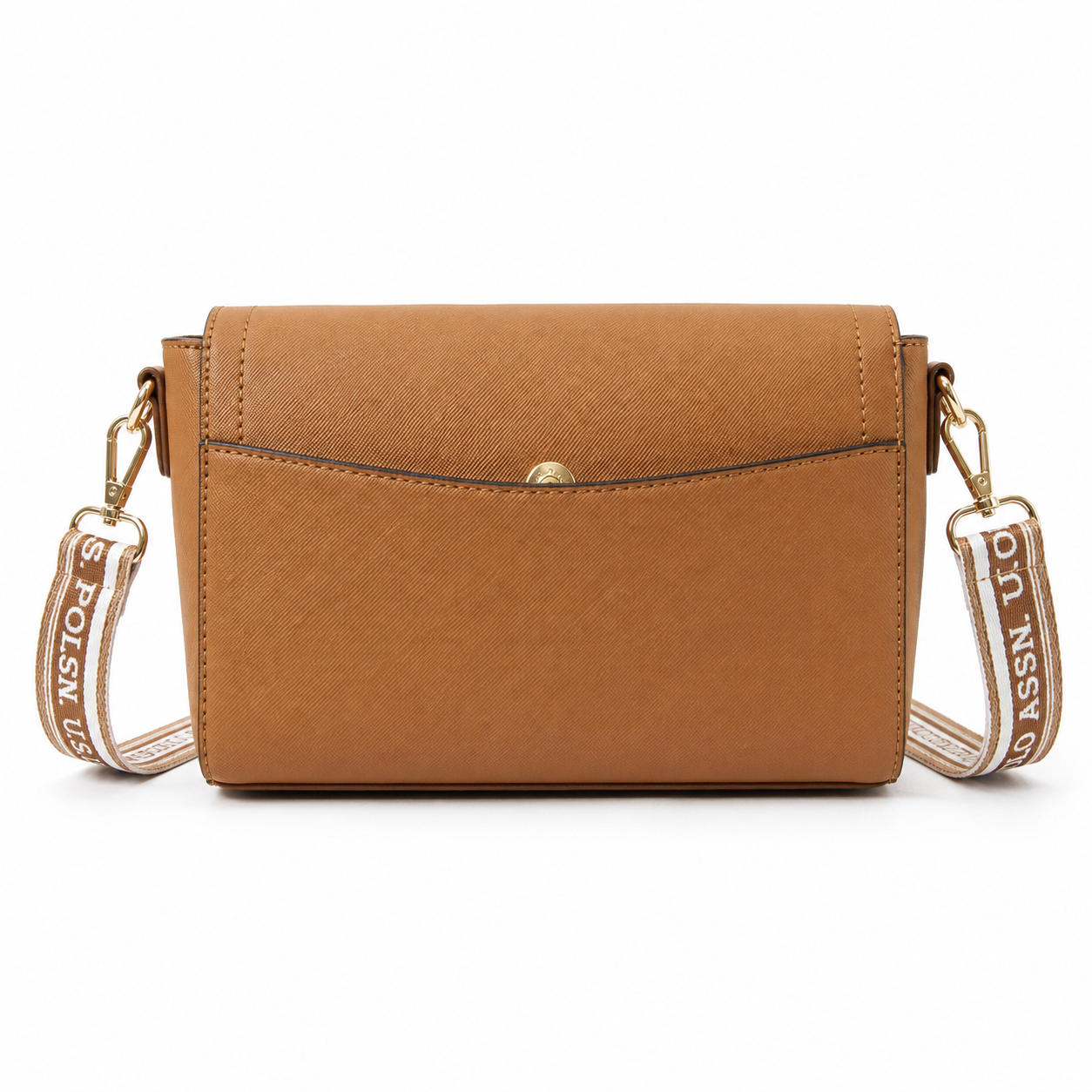U.S. POLO ASSN-Elegant U.S. Polo Assn. crossbody wallet in brown tone