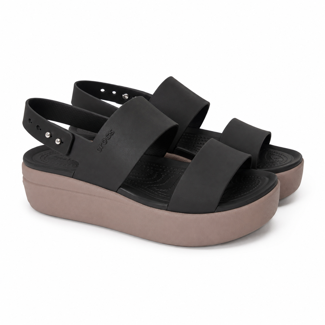 Crocs Women's Brooklyn Low Wedge Sandals from Finish Line