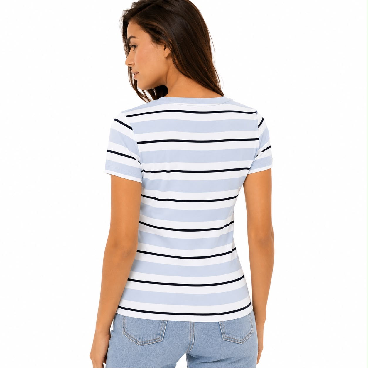 Tommy Hilfiger Stripe V-Neck Favorite T-Shirt