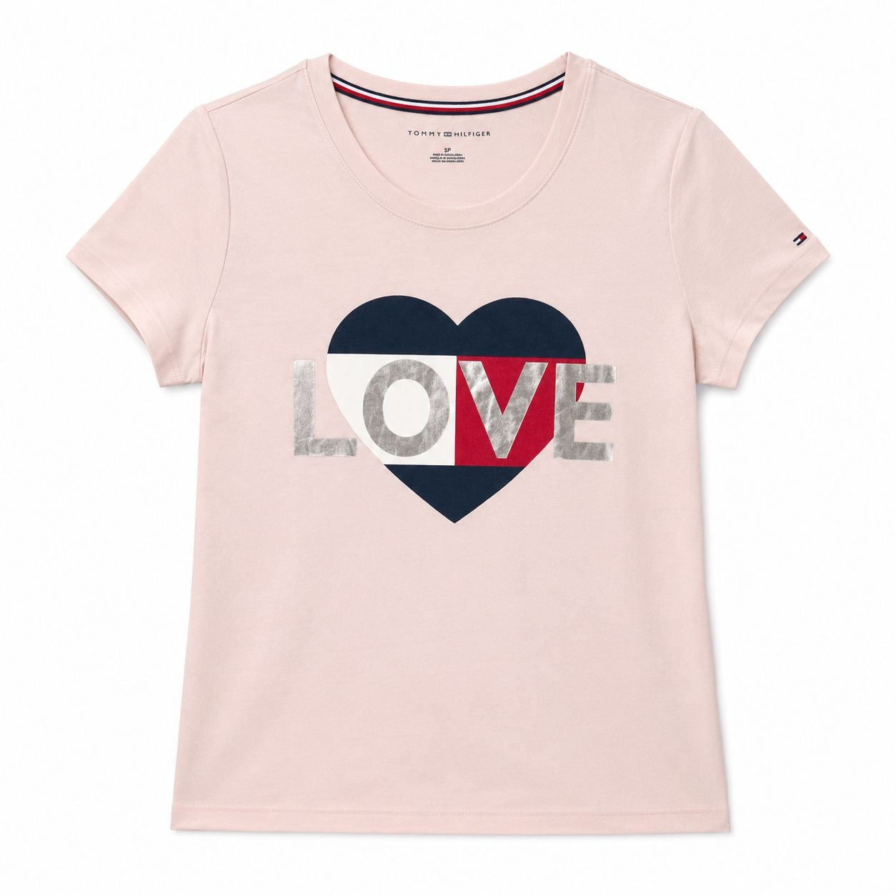Tommy Hilfiger Womens Short Sleeve Crew Neck Logo T-Shirt