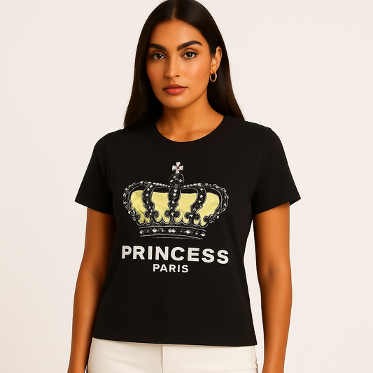 Vinizbena Queen T-Shirts for Women Soft Cotton T-Shirts