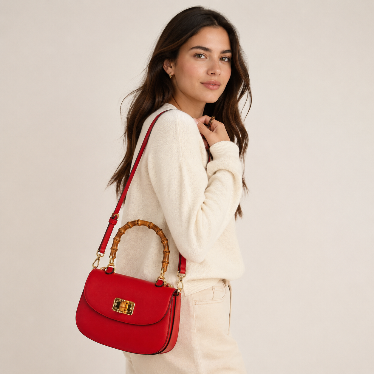 PurseLux Bamboo Handbag
