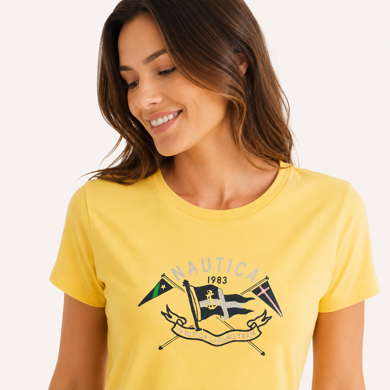 Nautica Heritage Flag Foil Graphic T-shirt
