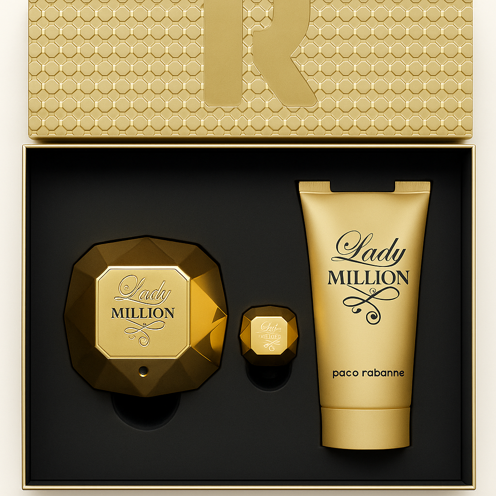 Paco Rabanne Lady Million 80 VP EDP + BL 100+Mini, 5 ml Gift Box