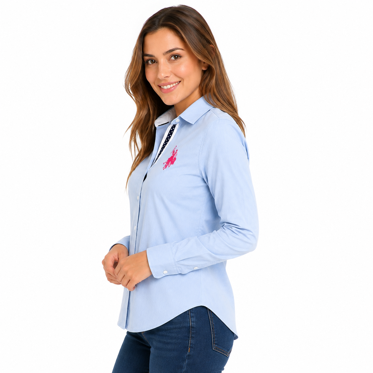 U.S Polo Assn Solid Stretch Poplin Shirt