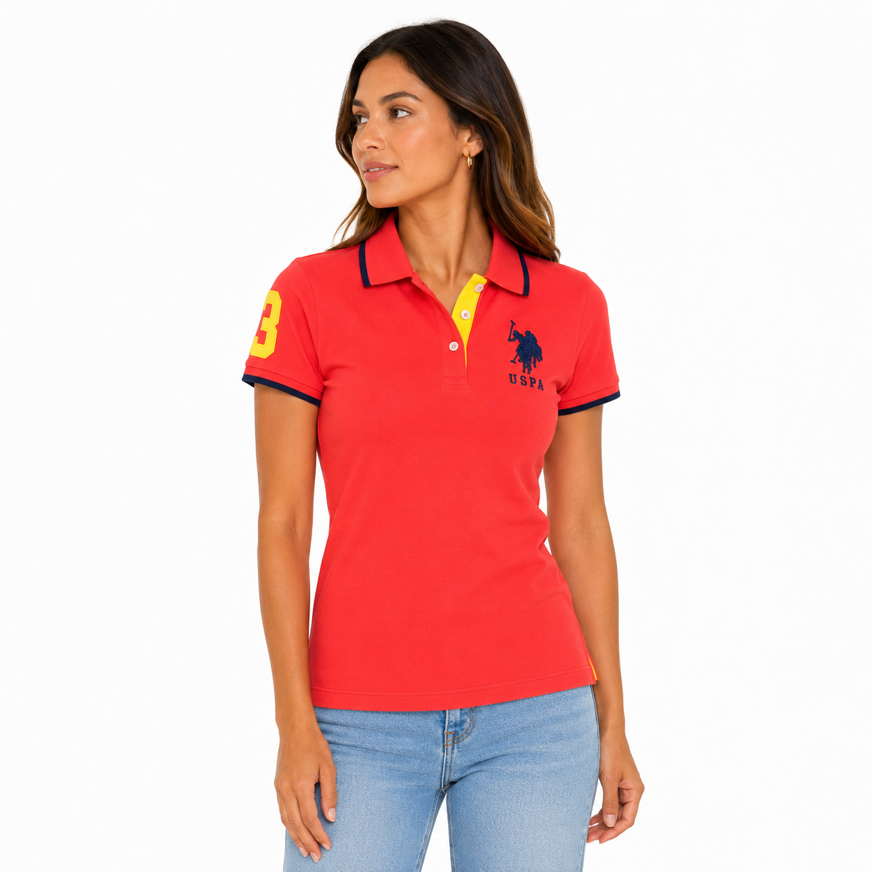 U.S Polo Assn Solid Interlock Women’s Polo