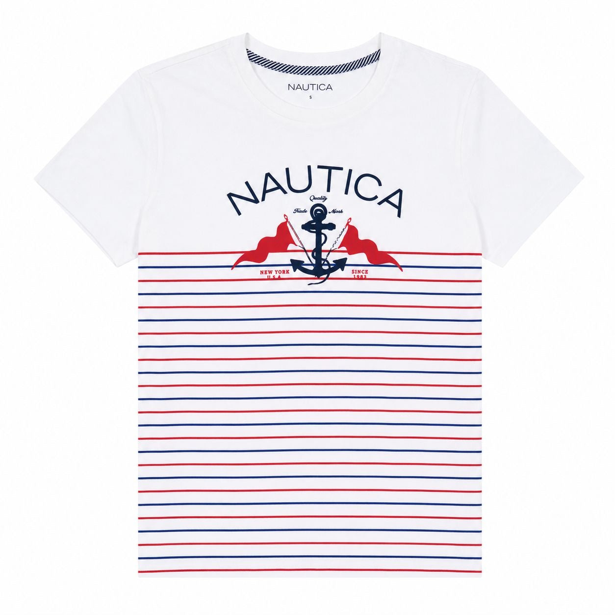 Nautica Heritage Striped Graphic T-Shirt