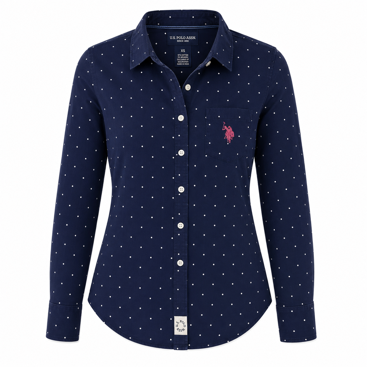 U.S Polo Assn Solid Stretch Poplin Shirt